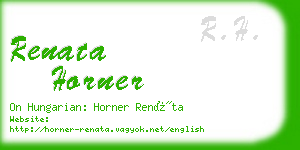 renata horner business card